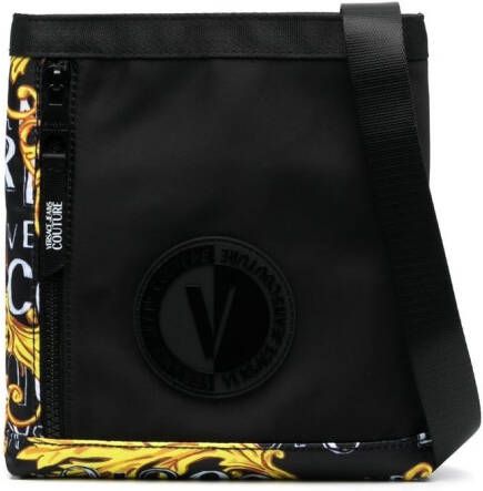 Versace Jeans Couture Messengertas met logopatch Zwart