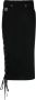 Versace Jeans Couture Kokerrok met logopatch Zwart - Thumbnail 1