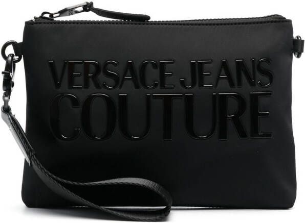 Versace Jeans Couture Clutch met logopatch Zwart