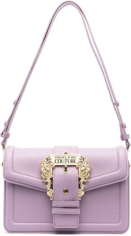 Versace Jeans Couture Crossbodytas met logoplakkaat Paars