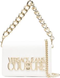 Versace Jeans Couture logo-plaque crossbody bag Wit