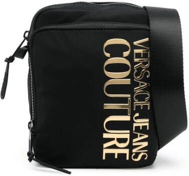 Versace Jeans Couture Messengertas met logoplakkaat Zwart