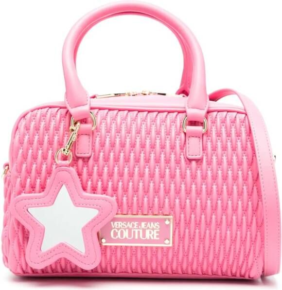 Versace Jeans Couture Leren schoudertas Roze