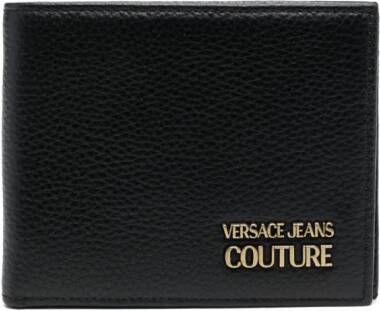 Versace Jeans Couture Portemonnee met logoplakkaat Zwart