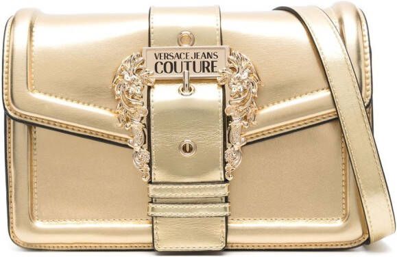 Versace Jeans Couture Schoudertas met logoplakkaat Goud