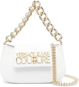 Versace Jeans Couture Schoudertas met logoplakkaat Wit