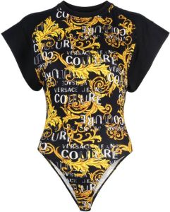 Versace Jeans Couture logo-print bodysuit Zwart