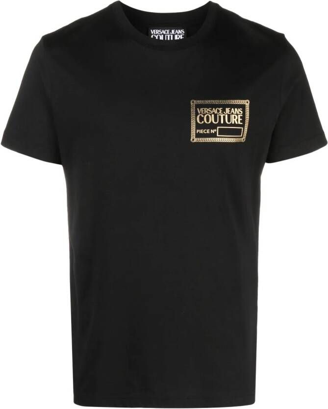 Versace Jeans Couture T-shirt met logoprint Zwart
