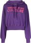 Versace Jeans Couture Cropped hoodie Paars - Thumbnail 1