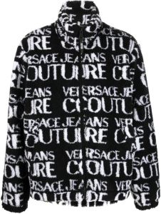 Versace Jeans Couture Vest met logoprint Zwart