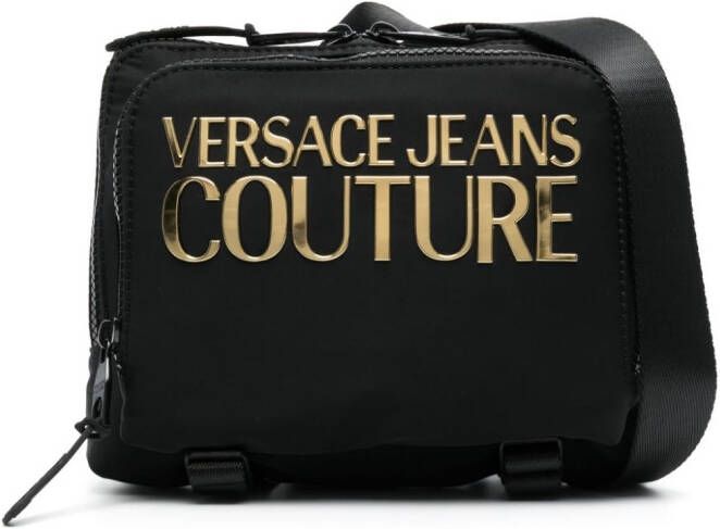 Versace Jeans Couture Messengertas met logoprint Zwart