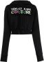 Versace Jeans Couture Hoodie met logoprint Zwart - Thumbnail 1