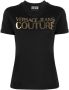 Versace Jeans Couture T-shirt met logoprint Zwart - Thumbnail 1