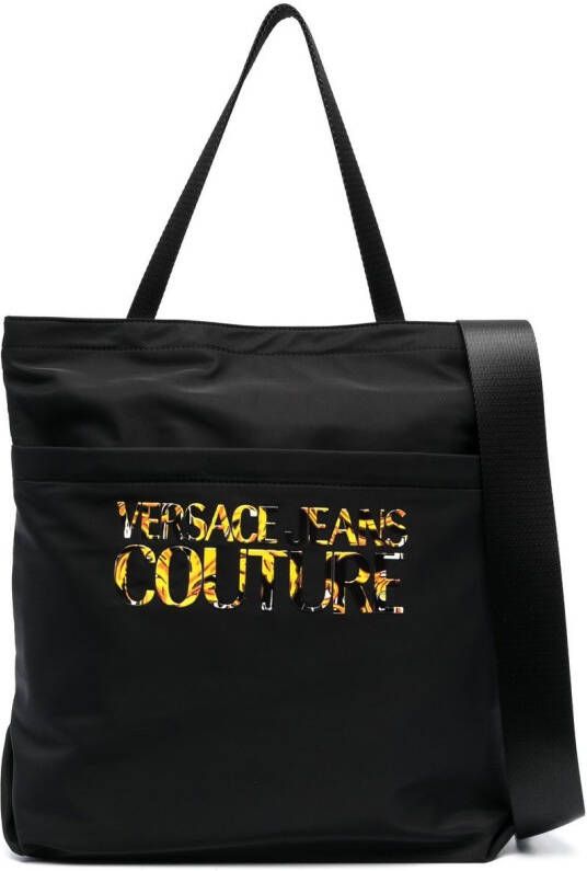 Versace Jeans Couture Schoudertas met logoprint Zwart
