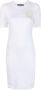 Versace Jeans Couture T-shirtjurk met logoprint Wit - Thumbnail 1