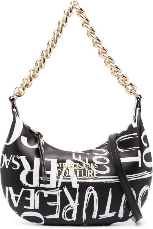 Versace Jeans Couture Shopper met logoprint Zwart