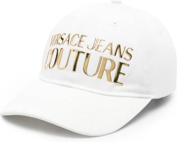 Versace Jeans Couture Denim pet met logo Wit