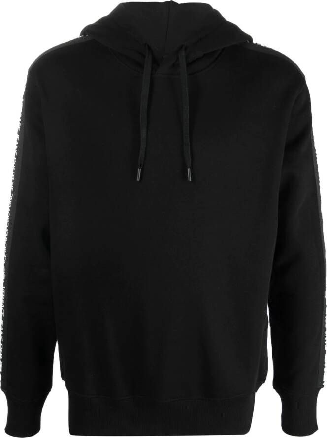 Versace Jeans Couture Hoodie met logoband Zwart