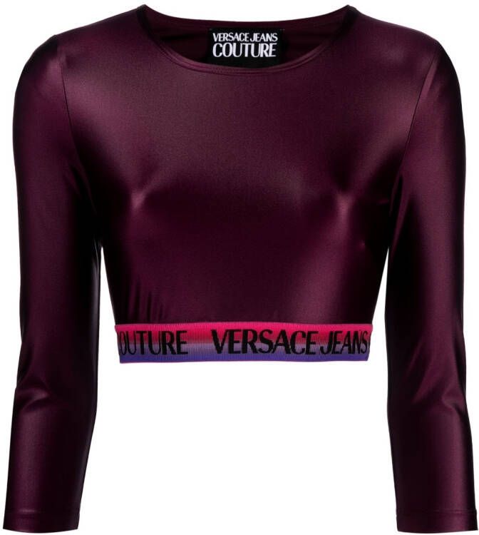 Versace Jeans Couture Cropped top Paars