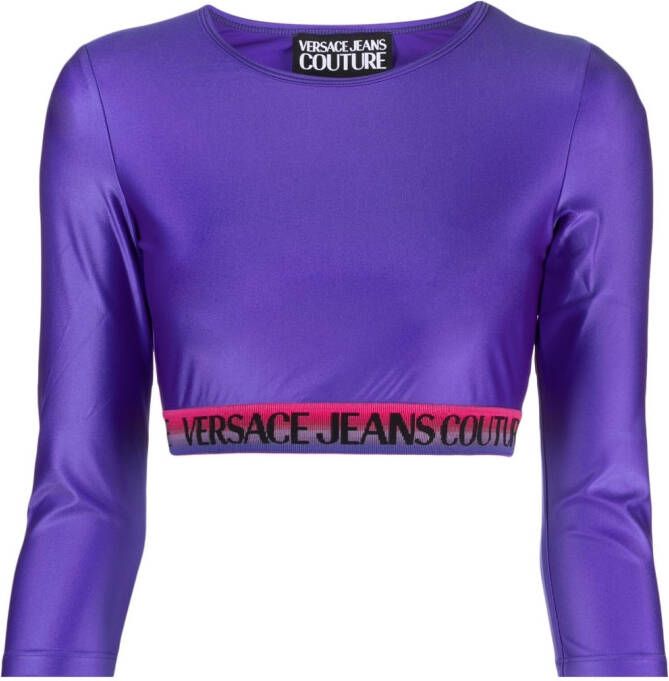 Versace Jeans Couture Cropped top Paars