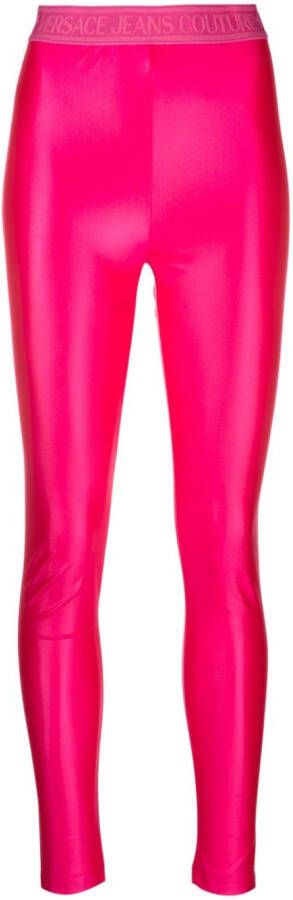 Versace Jeans Couture High waist legging Roze