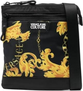 Versace Jeans Couture Messengertas met barokprint Zwart