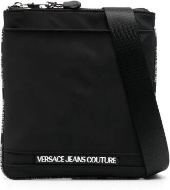 Versace Jeans Couture Messengertas met logo-reliëf Zwart