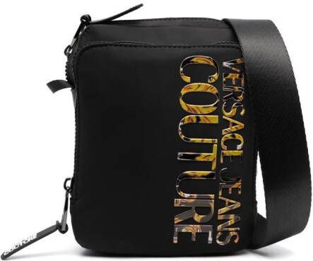 Versace Jeans Couture Messengertas verfraaid met logo Zwart