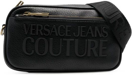 Versace Jeans Couture Messengertas verfraaid met logo Zwart