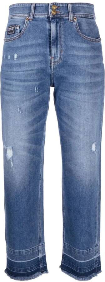 Versace Jeans Couture Cropped jeans Blauw