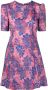 Versace Jeans Couture Mini-jurk met bloemenprint Roze - Thumbnail 1