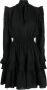 Versace Jeans Couture Mini-jurk met ruches Zwart - Thumbnail 1