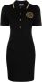 Versace Jeans Couture Mini-jurk met V-embleem Zwart - Thumbnail 1