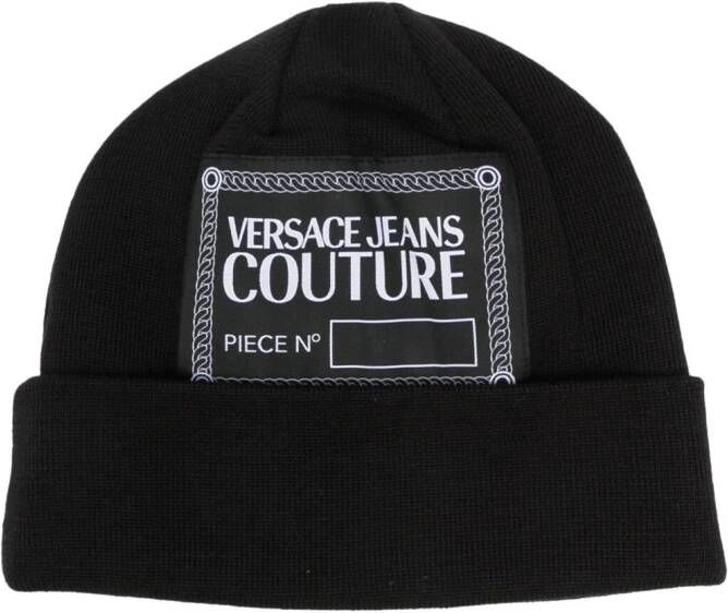 Versace Jeans Couture Muts met logopatch Zwart