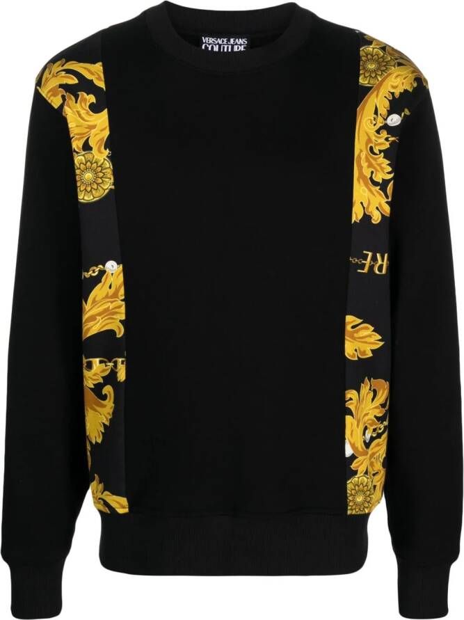 Versace Jeans Couture Overhemd met barokprint Zwart