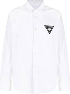 Versace Jeans Couture Overhemd met logo Wit