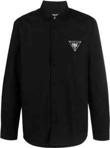 Versace Jeans Couture Overhemd met logo Zwart