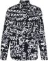 Versace Jeans Couture Overhemd met logoprint Zwart - Thumbnail 1