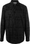 Versace Jeans Couture Overhemd met logoprint Zwart - Thumbnail 1