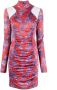 Versace Jeans Couture Mini-jurk met ruche Rood - Thumbnail 1