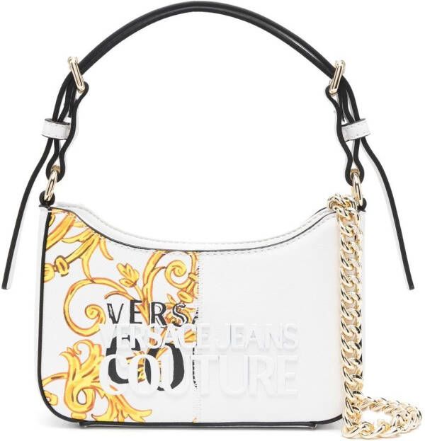 Versace Jeans Couture Barocco schoudertas met vlakken Wit