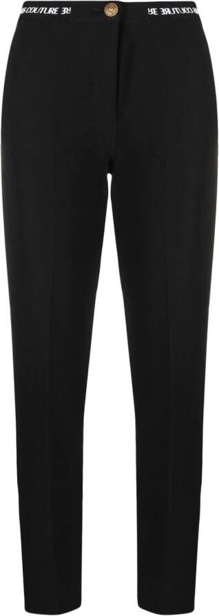 Versace Jeans Couture Pantalon met logotaille Zwart