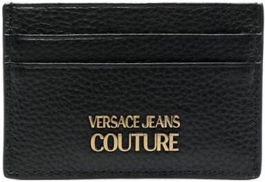 Versace Jeans Couture Pasjeshouder met logoplakkaat Zwart