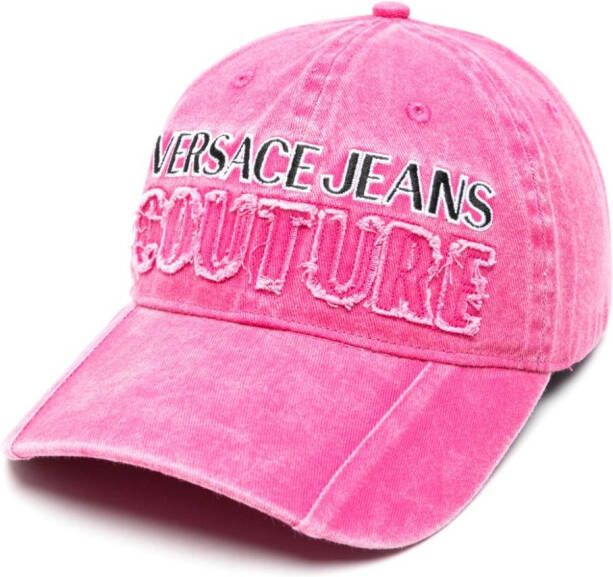 Versace Jeans Couture Pet met geborduurd logo Roze
