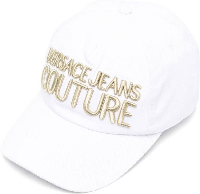 Versace Jeans Couture Pet met geborduurd logo Wit