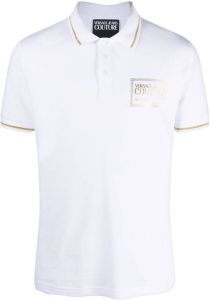 Versace Jeans Couture Piece poloshirt Wit