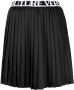 Versace Jeans Couture Plooirok met logoband Zwart - Thumbnail 1