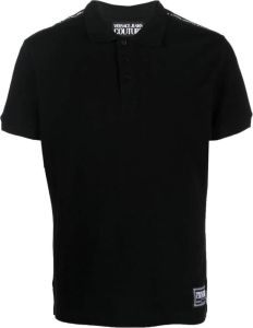 Versace Jeans Couture Poloshirt met geborduurd logo Zwart