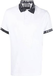 Versace Jeans Couture Poloshirt met logo afwerking Wit