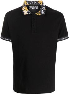 Versace Jeans Couture Poloshirt met logo Zwart